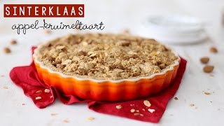 RECEPT Sinterklaas appelkruimeltaart LEKKER EN SIMPEL [upl. by Adiazteb220]