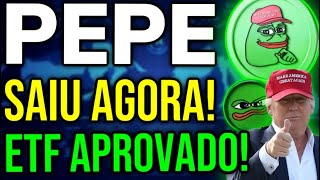 🚨URGENTE  PEPE COIN AGORA [upl. by Clerc]