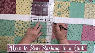 A Beginners Guide on How to add Quilt Sashing to Your QuiltTutorial [upl. by Venezia912]