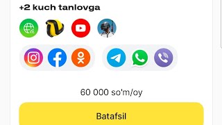 Beeline Uzbekistan ilovasi yangilandi Multi kuch tarifda Kuchni Yoqish VA 50 gb yutubga 100GB olish [upl. by Nrol]