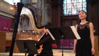 Der Nussbaum by Eunice Suen Soprano amp Frances Tang harp at St Aflege Church London [upl. by Meli543]