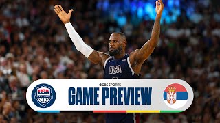 Olympic Basketball Preview Team USA faces Serbia as winner advances to Gold Medal game  CBS Sports [upl. by Fillander]