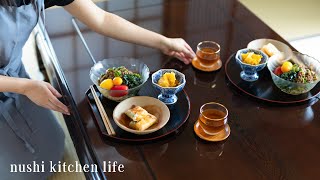 66 夏の直売所を満喫するレシピ 野菜たっぷりおうちご飯 夫婦の会話 Japanese home cooking in summer [upl. by Giffy859]