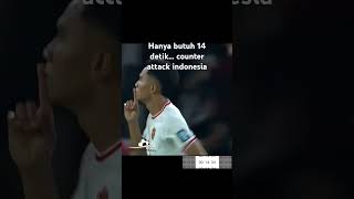 Marselino goal Indonesia butuh 14 detik utk counter attack timnasindonesia kitagaruda [upl. by Arny]