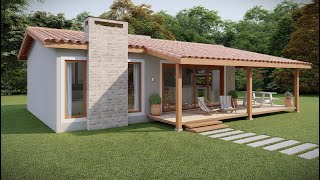 Casa de Campo Pequena 65m² – Simples e Aconchegante [upl. by Mackoff]