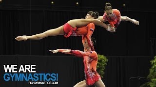 2012 Acrobatic Worlds  LAKE BUENA VISTA USA  Womens Group Final  We are Gymnastics [upl. by Vonni]