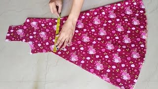 Umbrella FrockDress Cutting and Stitching Step by Step for 78 year [upl. by Eninotna]