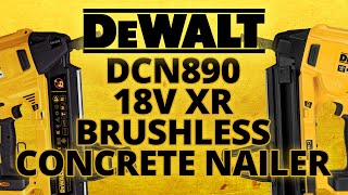 Dewalt DCN890 18v XR Brushless Concrete Nailer  Toolstop Showcase [upl. by Dott]