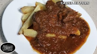 🥩 ¡No te PIERDAS  la CARNE de TERNERA en SALSA al TORO 🥖🍅en olla EXPRESS😋 [upl. by Jarietta]