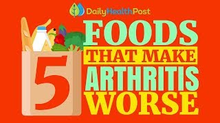 5 WORST foods for Arthritis and Joint Pain Avoid [upl. by Agem783]