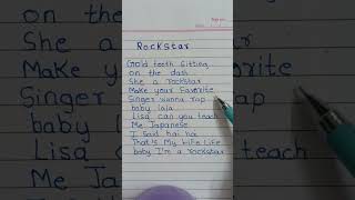 Rockstar from Lisa eng song [upl. by Anayi]