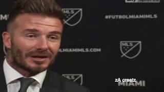 DAVID BECKHAM REACTION TO Zlatans move to la Galaxy [upl. by Ettenotna]