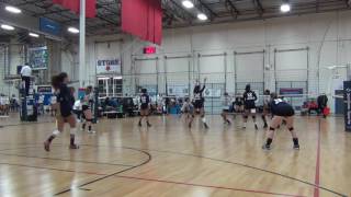 Steena Hubbard 28 Volleyball Skills Class of 2018 OH [upl. by Eentirb]