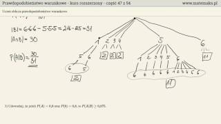 Prawdopodobieństwo warunkowe  kurs rozszerzony [upl. by Nnyllatsyrc]
