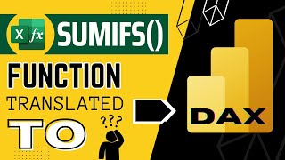 Excel SUMIFS Function made in Power Bi with DAX [upl. by Trebron888]