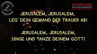 Jerusalem leg dein Gewand der Trauer ab • LinguKompakt • GemeinschaftEmmanuel [upl. by Viviene616]