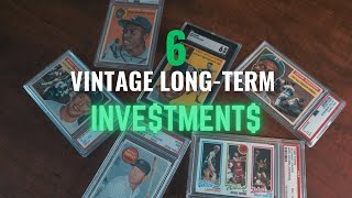 6 Vintage Sports Cards for Smart LongTerm Investors [upl. by Attaymik]