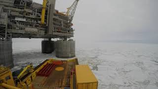 Viking Supply Ships vessel offshore Sakhalin Island [upl. by Geralda]