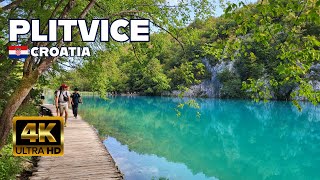 Plitvice Lakes National Park Croatia  Walking tour 4K video [upl. by Llerot444]