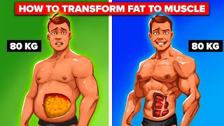 How to Lose Fat AND Gain Muscle At The Same Time Step By Step [upl. by Esilehs772]