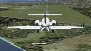 FS2004  Landing at Beirut Airport [upl. by Lenard]