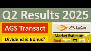 AGS TRANSACT TECHNOLOGIES Q2 results 2025  AGS TRANSACT results  AGS TRANSACT Share News [upl. by Ayifas]