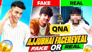 Real Ajjubhai Face Reveal😱ReactionQNA🤫 [upl. by Ellerred]