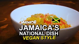 Jamaicas National Dish Vegan Style Macka Bs Wha Me Eat Wednesdays [upl. by Josselyn]