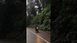 🌧️🏍️ Bike road trip in monsoon destinationbharat travel keralatourism viralshorts ytshortsindia [upl. by Alic]