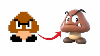 8 bits 16 bits 32 bits 64 bits 128 bits 256 bits Evolution of Goomba [upl. by Sandler]