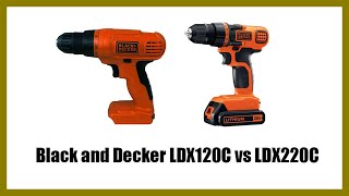 Black and Decker LDX120C vs LDX220C [upl. by Nikos72]