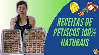 3 Receitas de Petiscos Super Simples Para Seu Cão Que Ele Irá Adorar  CãoFeitaria Fit [upl. by Fairley834]