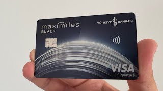 İş Bankası Maximiles Black Visa Signature Kredi Kartı İnceleme Videosu  Eh İşte [upl. by Alded]