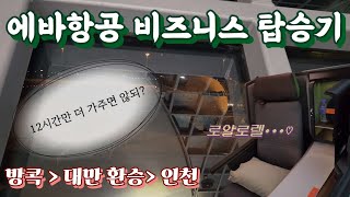 🇹🇭방콕발 에바항공 비즈니스 타고 한국으로✈️번외편 근데 이제 좌석 소개보다 기내식이 메인인 [upl. by Anasxor116]