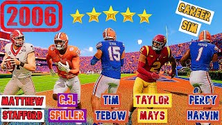 I brought the BEST Recruits in 2006 to 2024 to see how their careers would go on College Football 25 [upl. by Adav]