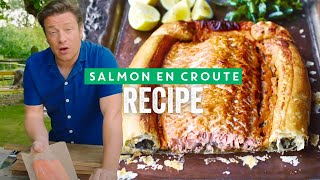 How To Make A Salmon En Croute  Jamie Oliver Recipe [upl. by Winikka]