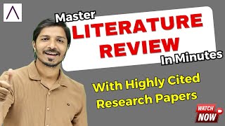 Master Literature Review in Minutes II Search Highly Cited Research Papers II Legendary AI Tool [upl. by Amethist]