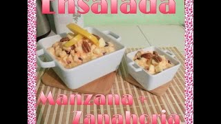 ENSALADA DE MANZANA CON ZANAHORIA CENA DE NAVIDAD [upl. by Enytsirk860]