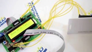 EM18 RFID Reader Interfacing with ATmega32 by ABLab Solutions [upl. by Aliac443]