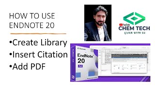 How to use endnote 20 Endnote citation 20 Create library and Change citation style Import PDF [upl. by Arrol]