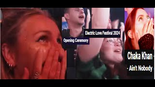 CC Euro Pop Music Reaction Chaka Khan Aint No Body Ft Electric Love Festival 2024 Visualizer [upl. by Yager53]