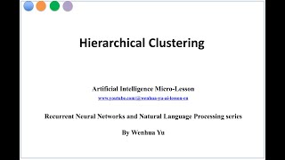 Hierarchical Clustering [upl. by Noitsirhc881]