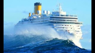 Top 10 Big Cruise Ships In Huge Storm Dangerous Waves In Hurricane [upl. by Vaios]