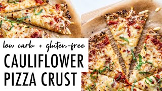 The BEST Cauliflower Pizza Crust [upl. by Ahmar]