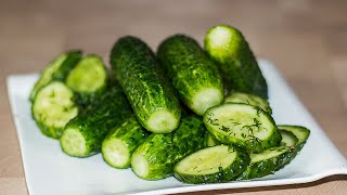 Почему вы не готовите Быстрые Малосольные Огурцы 🥒 2 Простых Рецепта в пакете и в банке [upl. by Ogram]