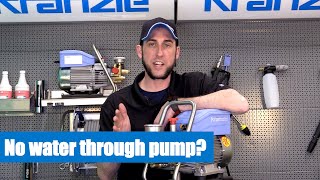 No water through pump  Cause and solutions  Kranzle USA Pressure Washer Perfection [upl. by Derek843]