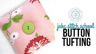 Just Another Button Company  JABC Stitch School Button Tufting [upl. by Coveney]