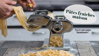 RECETTE  Pâtes fraîches maison avec ou sans laminoir [upl. by Raimes]