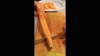 Easy way to Slice and Chop Sweet Melon 🍈😋Slicing and Choppingasmrfoodslicingfruit [upl. by Gare43]