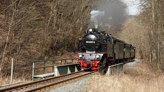 Harzquerbahn  Winterdampf der IGHSB im Frühling 2014 [upl. by Sammer]